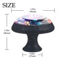thumbnail image 4 of 4 Pcs Dog Paw Prints Knobs for Kitchen Cabinet Cupboard Dresser Bookcase Drawer Pulls Handles Round Home Decor, 4 of 8