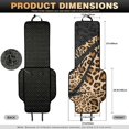 thumbnail image 7 of CHAQLIN Leopard Print Stripes Quilted Front Car Seat Pads, Non-Slip Quilted Padded Fabric Front Car Seat Protector 2 Piece Non‑Slip Car Seat Covers for Truck, 7 of 7