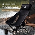 thumbnail image 2 of Silla de camping OneTigris Tigerblade con respaldo alto y diseño de almohada, 2 of 7