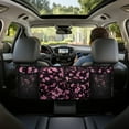 thumbnail image 3 of KUIFORTI Car Trunk Organizers for Women Small SUV Trunk Organizers and Storage, Portable Car Accessories with 4 Pockets, Leave Room for Buying and Shopping, Cherry Blossom Pink, 3 of 6