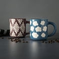 thumbnail image 5 of Thyme & Table 2 Pack Blue Skies with Clouds and Purple with White Flowers Mugs, with Gold Rims 19.6 fl oz, Stoneware, 5 of 5
