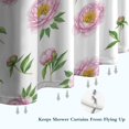 thumbnail image 6 of Pioneer Flower Floral Print Pattern Shower Curtain 84"x72", Bathroom Decorative Shower Curtain Set with 12 Hooks, Waterproof Washable, 6 of 6