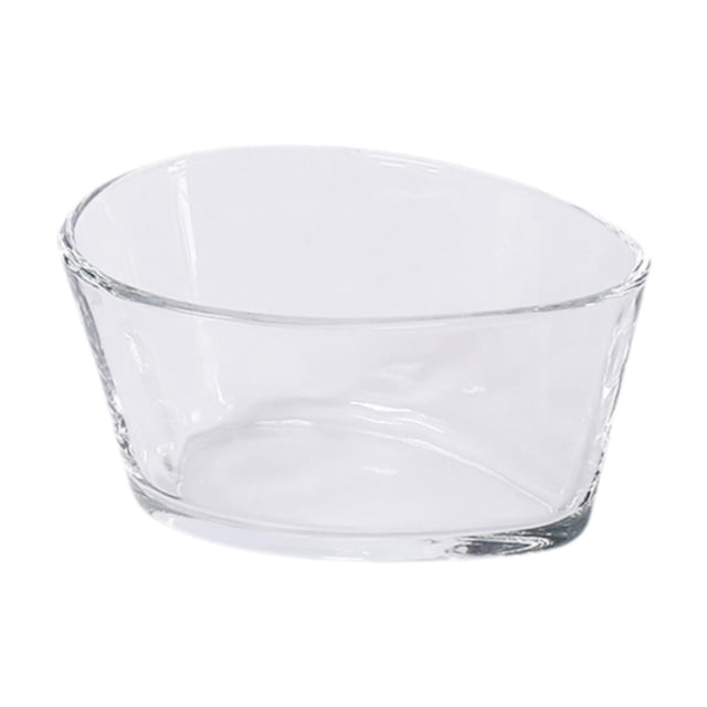 Tazón de postre de vidrio de 230 ml, recipiente para mezclar y servir, práctico vaso transparente para helado, ideal para bar, pudín, salsas y fiestas