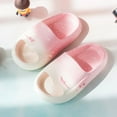 thumbnail image 6 of Quealent Kids Girls Comfortable Flower Cloud Slides Non Slip Lightweight Shower Sandals Fashion Thick Shoes Toddler Sandals Red for 12, 6 of 8