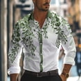 thumbnail image 4 of Camisas estampadas en 3D para hombre, ropa informal de negocios, trabajo, uso diario, ropa de calle, otoño e invierno, camisa de manga larga con solapa, tejido elástico, tallas S-5XL, 4 of 5