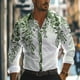 thumbnail image 3 of Camisas estampadas en 3D para hombre, ropa informal de negocios, trabajo, uso diario, ropa de calle, otoño e invierno, camisa de manga larga con solapa, tejido elástico, tallas S-5XL, 3 of 4