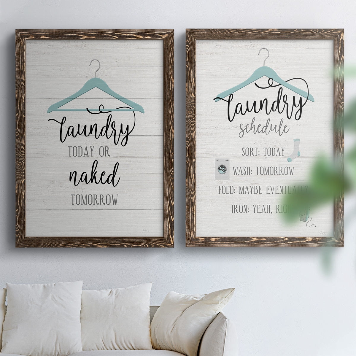 Naked Tomorrow - Premium Framed Canvas 2 Piece Set - Ready to Hang