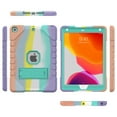 thumbnail image 3 of Dteck Case for iPad 9th Gen 2021 / iPad 8th Gen 2020 / iPad 7th Gen 2019, iPad 10.2 inch Case, Heavy Duty Rugged Shockproof Case High Impact Protective Cover with Kickstand,Rainbow A, 3 of 6