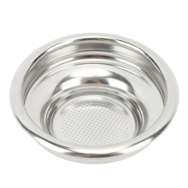 Panier-filtre à Café en Acier Inoxydable, Haute Précision de Filtration, Placement Stable, Porte-Filtre 304 Non Pressurisé pour Machines, Double Tasse