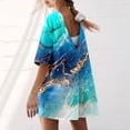 thumbnail image 2 of YDLCAFD Women Gradient Print Short Sleeve Jumpsuit Short Loose Backless Jumpsuits Rompers L, 2 of 7