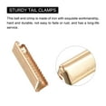 thumbnail image 4 of Unique Bargains Belt Buckle End Tips, 30mm Ribbon Crimp Clasps for DIY Light Golden 24Pack, 4 of 6