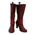 thumbnail image 5 of Hazzbin Cosplay Anime Hotell Alastor Cosplay Botas Zapatos de tacón alto de cuero Alastor Botas rojas para hombres adultos Hecho a medida, 5 of 5