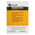 thumbnail image 2 of Niche Rear Left Brake Pad for Can-Am Defender HD10 Semi-Metallic UTV 519-KPA2331D, 2 of 5