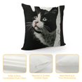 thumbnail image 4 of Cat Pillow Case Funny Gift for Cat Lovers Cat Mom Gifts Crazy Cat Lady Gifts for Women Cat Decor, It's Not Cat Hair It's Kitty Glitter,Pillow Covers for Sofa Couch Bed Home Decor, 4 of 5