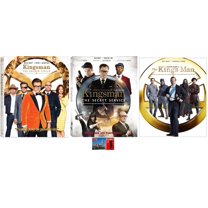 THE KINGSMAN TRILOGY 1 ONE SECRET SERVICE, 2 TWO GOLDEN CIRCLE, & 3 THREE KING'S MAN 3 BLU RAY SET Includes London Art Card
