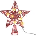 thumbnail image 1 of Adorno de árbol de Navidad brillante con luces LED, copa de árbol de estrella iluminada de 10 pulgadas para interiores y exteriores, 1 of 5
