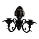 thumbnail image 1 of Candelabro de pared, Candelabro de pared, Candelabro de metal, Decorativo negro, 1 of 9