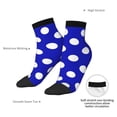 thumbnail image 6 of Naloa Blue And White Polka Dot Ankle Socks for Women Non Slip Socks No Show Socks Classic Low Cut Casual Socks Casual Socks, 6 of 7