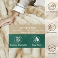 thumbnail image 5 of GHOUSE Faux Fur Blankets Fluffy Fuzzy Throw Blanket 50x60 Inches Tie-dyed Brown Blanket for Couch Chair Sofa, 5 of 7