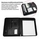 thumbnail image 2 of Vegan Leather Folder Zippered Closure Portfolio for Business /Table and Card Interview Resume Binder, 2 of 5