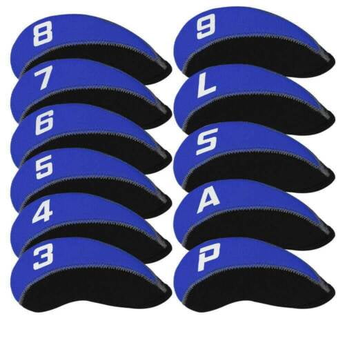 11Pcs/Pack Neoprene Iron Headcovers Golf Club Protector Set Golf Accessories