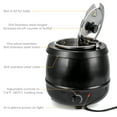 thumbnail image 4 of M optimized Commercial Soup Warmer, 10.5Qt Soup Kettle with Hinged Lid and Detachable Stainless Steel Insert Pot for Family Gatherings, Parties, Restaurants and Buffets, Black, 4 of 7
