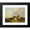 thumbnail image 2 of Thomas Sidney Cooper 18x14 Black Modern Framed Museum Art Print Titled - Inquiring for the Tilbury Ferry (1841), 2 of 5