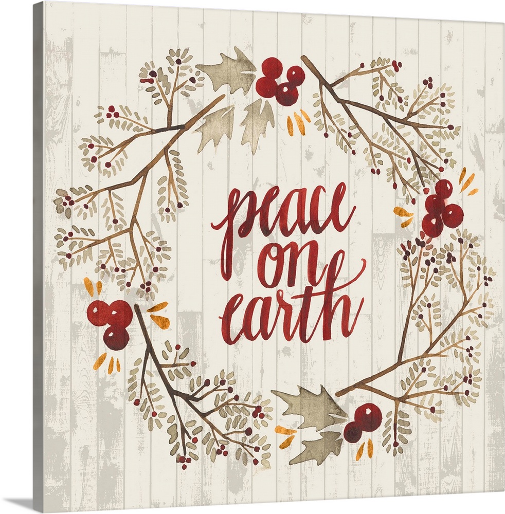 Rustic Christmas V  Canvas Wall Art, Farmhouse Home Decor  36x36 - Walmart.com - Walmart.com