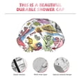 thumbnail image 3 of KLL America Landmarks1 Pattern Shower Cap & Bath Cap for Women,Reversible Oversized Waterproof Shower Caps for all Hair Lengths,Elastic Reusable Bathing Hair Cap, 3 of 6