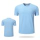 thumbnail image 4 of Tops para hombre, blusas y camisas de manga corta con cuello redondo para hombre, camisetas casuales holgadas deportivas transpirables de media manga de color liso para hombre, blusas de manga corta c, 4 of 9
