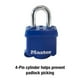 thumbnail image 2 of Candado Laminado Master Lock Azul con Cubierta para Intemperie, 2 of 5