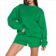 thumbnail image 1 of Suéteres de Cuello Redondo de de Gran Tamaño para Mujer, Tops Bonitos para Otoño e Invierno, Ropa Preppy para Chicas Adolescentes Verde L, 1 of 9