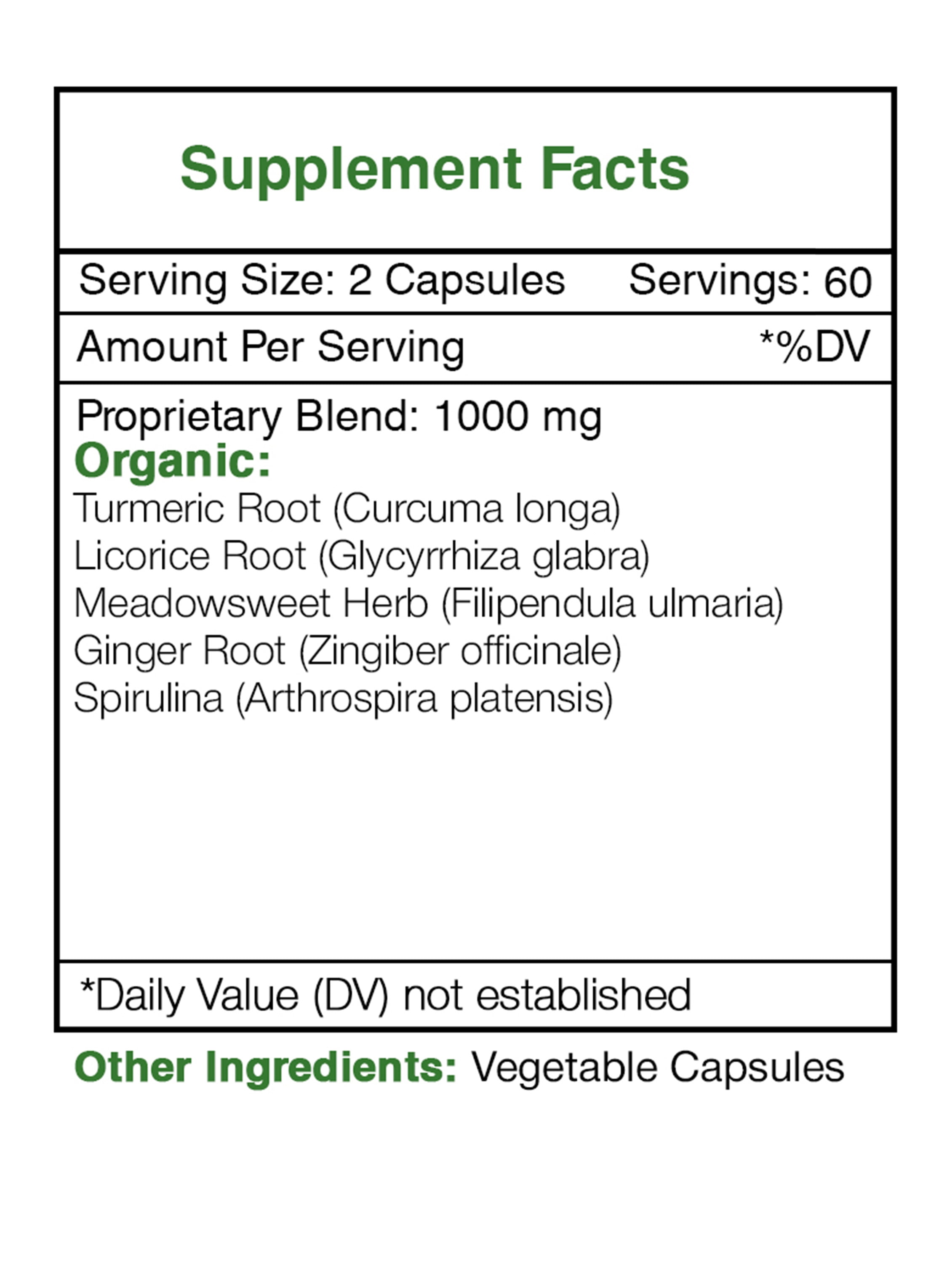 Secrets of the Tribe Tribal Inflam-ease Capsules Dietary Supplement, Natural Herb Blend, Made from Turmeric, Licorice, Meadowsweet, Ginger, Spirulina 120 Count