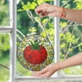 thumbnail image 4 of Tomato Stained Glass Window Hanging Garden Kitchen Suncatcher Gift for Vegetable Lover, 4 of 6