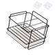 thumbnail image 3 of Esponja Rejilla para escurrir Fregadero de cocina Tazón para trapo Soporte para colgar en la pared Cesta hueca con bandeja, Negro Eigraketly HA004832-02, 3 of 7