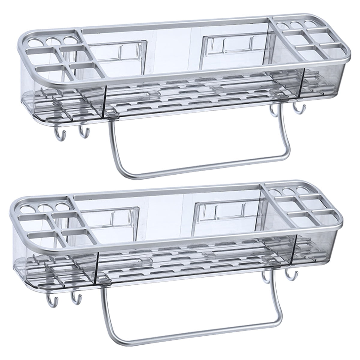 Dropship 5 Pack Shower Caddy Shelves With 18 Inbuilt Hooks