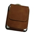 thumbnail image 4 of Funda para teléfono con cinturón y ranura para cinturón, bolsa de cintura compacta y protectora para escalada, exploración diaria, mochilerismo marrón claro, 4 of 8