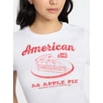 thumbnail image 4 of No Boundaries Americana Graphic Baby Tee, Women's and Women's Plus XXS-4X, 4 of 5