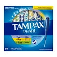 thumbnail image 3 of Tampax Pearl Tampons Multipack, with LeakGuard Braid, Light/Regular/Super Absorbency, Unscented 34 count, 3 of 23