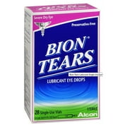 Bion Tears Lubricant Eye Drops Single-Use Vials - 28 ct