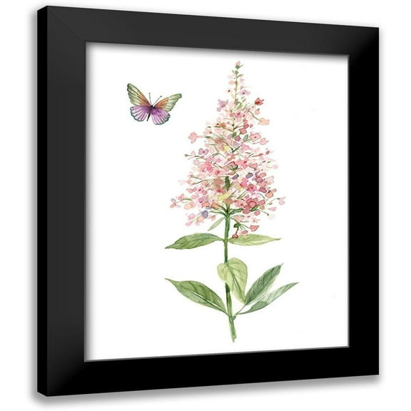Robinson, Carol 12x14 Black Modern Framed Museum Art Print Titled - Wildflower Botanical II