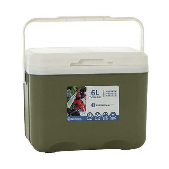 Storage Containers Insulated Cooler 6L Personal Ice Chest for Hot Food Small Hard Outdoor Camping Fishing Boat