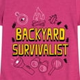 thumbnail image 3 of Instant Message - Backyard Survivalist - Toddler & Youth Girls Short Sleeve Graphic T-Shirt, 3 of 6