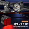 thumbnail image 5 of 2PCS Bicycle Lights High Bright Front and Rear Cycling Lamp Mountain Bike Headlight Taillight Waterproof Lantern, 5 of 5
