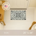 thumbnail image 4 of Maples Rugs Vivian Transitional Medallion Grey Washable Entryway Area Rug, 1'8 x 2'10, 4 of 9