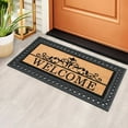 thumbnail image 2 of Chesapeake Coir Rubber Natural Black Non-Slip Doormat (22" x 47"), 2 of 4