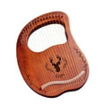 thumbnail image 1 of Amdohai 19-String Wooden Lyre Harp Resonance Box String Instrument with, 1 of 8