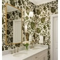 thumbnail image 3 of S4Sassy Peel & Stick Vinyl Wallpaper, Traditional Botanical Wallpaper Contact Paper Waterproof - Green, 25"X 360", Textured Finish, Removable Wall Covering For Home Decor In Bedrooms, Cabinets, 3 of 7