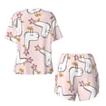 thumbnail image 5 of Lsque Goose Queen Women's Short-Sleeved Pajama Set - 2 Piece Soft and Lightweight Sleepwear Set-, 5 of 9