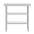 thumbnail image 5 of Flash Furniture 24x36 Portable Prep and Work Table with NSF Certified 18 Gauge Stainless Steel Top Shelf and 2 Adjustable Galvanized Steel Undershelves, 5 of 8